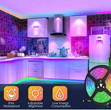 5050 RGB LED Strip Lights Waterproof SMD 300 IP65 5m 12V 44key IR Controller - Side View
