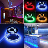 5050 RGB LED Strip Lights Waterproof SMD 300 IP65 5m 12V 44key IR Controller - 45-Degree Angle