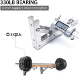 2PCS 12inch Steel Wall Mounted Folding Triangle Angle Shelf Support Bracket Rack - Side View