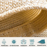 3m x 4m Rectangle Sun Shade Sails for Patios Sun UV Outdoor Canopy Backyard Sunshades - Top-Down View