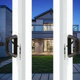Sliding Patio Door Handle Set Mortise Lock Suitable for Sliding Glass Patio Door Keyed Black - Side View