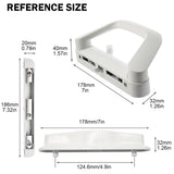 Sliding Patio Door Handle Set Mortise Lock Suitable for Sliding Glass Patio Door White - Front View
