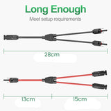 High-Performance Solar Y Branch Parallel Connector Cables - 1 Pair for Enhanced Panel Connectivity - Extra Image