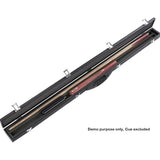 3/4 Jointed 121cm Billiards Snooker Pool Cue PU Leather Hard Case Carrying Box Organizing - Side View