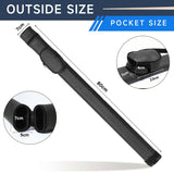 80cm Billiard Cue Cases 1x1 Deluxe Hard Billiard Pool Cue Stick Carrying Case Pool Billiards - Top-Down View