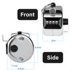 Hand Tally Counter 4-Digit Lap Counters Clicker Pitch for Counting Knitting Coaching