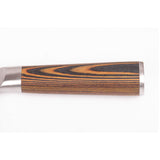 Professional Pakkawood Handle Cleaver Knife - Versatile Kitchen Chef Knife for Meat and Vegetables - Top-Down View