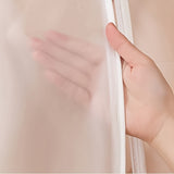 90cm Clothes Dust Cover Wardrobe Cloth Cover Clothes Storage Bag For Garments Suits Dresses Coats - Top-Down View
