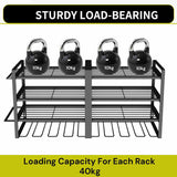 Large Power Tool Organizer 4 Layers Garage Tool Storage Rack Workshop Tool Shelf Drill Pliers Hammer Rack - Side View