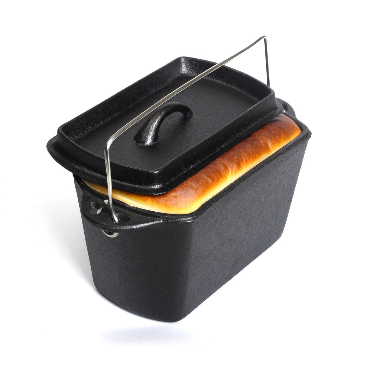 Cast Iron Bread Pan with Lid Non-Stick, Durable Loaf Pan for Perfect Baking