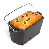 Cast Iron Bread Pan with Lid Non-Stick, Durable Loaf Pan for Perfect Baking - Front View