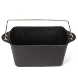 Cast Iron Bread Pan with Lid Non-Stick, Durable Loaf Pan for Perfect Baking - Side View