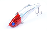 5x 9cm Vib Bait Fishing Lure Lures Hook Tackle Saltwater - 45-Degree Angle