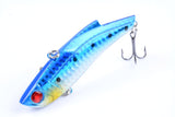 5x 9cm Vib Bait Fishing Lure Lures Hook Tackle Saltwater - Rear View