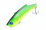 5x 9cm Vib Bait Fishing Lure Lures Hook Tackle Saltwater - Low Angle