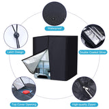 275 Gallon IBC Tote Cover - Waterproof Sunshade with Nano Material for Algae Prevention and Weather Resistance - Side View