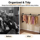 184cm Clothing Racks for Hanging Clothes Garment Rack Industrial Pipe clothes Rack Drying Rack - Top-Down View