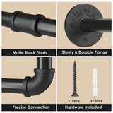 184cm Clothing Racks for Hanging Clothes Garment Rack Industrial Pipe clothes Rack Drying Rack - Close-Up Angle