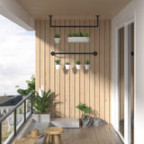 97cm Clothing Racks for Hanging Clothes Garment Rack Industrial Pipe clothes Rack Drying Rack - Rear View