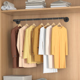 97cm Clothing Racks for Hanging Clothes Garment Rack Industrial Pipe clothes Rack Drying Rack - Close-Up Angle