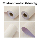 61cm x 10m beige Wallpaper Decor Faux Grasscloth Paper Wall Paper Self Adhesive Removable - Top-Down View