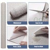 61cm x 10m Wallpaper Decor Faux Grasscloth Contact Paper Wall Paper Self Adhesive Removable - Side View