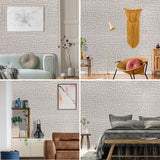 61cm x 10m Wallpaper Decor Faux Grasscloth Contact Paper Wall Paper Self Adhesive Removable - 45-Degree Angle