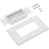 Brush Wall Plate Wires Cable Access Strap Management Socket Mount Port HDMI - Side View
