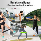 5 Pcs Resistance Bands Exercise Bands Resistance Bands Set Workout Bands Leg Yoga Bands - 45-Degree Angle