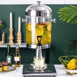 8L Commercial Restaurant Buffet Beverage Juice Beverage Dispenser Drink Container - Top-Down View