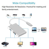 Multi-Function USB 3.1 Type-C Hub to 4K HDMI/DVI/VGA Video Adapter - Rear View