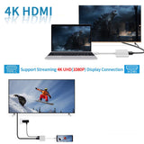 USB C to HDMI Adapter Type C AV Converter 4K HDMI USB 3.0 Port USB-C Female - Side View