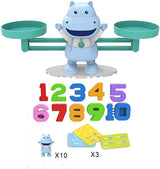 Balance Hippo Building Blocks Educational Toys-Preschool Learning Education Boys and Girls Ages 3 4 5 - Top-Down View