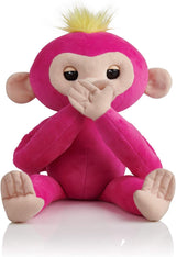 Fingerlings HUGS - Bella (Pink) Advanced Interactive Plush Monkey - Front View