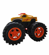 Friction Powered Yellow Bison Monster Truck for Children 1:16 Scale 3+ - Front View