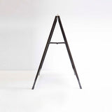 Black Powder Coated Steel A-Board Sign 60X90cm - Side View