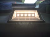 Solar Step Light – Warm White with Silver Case - Side View