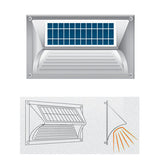 Solar Step Light – Warm White with Silver Case - Close-Up Angle