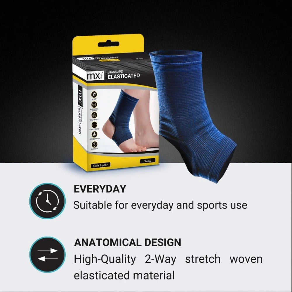 MX Health Standard Elasticated Ankle Support - Large