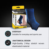 MX Health Standard Elasticated Ankle Support - Extra Large - Side View