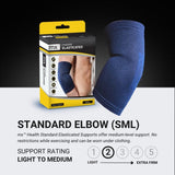 MX Health Standard Elasticated Elbow Support - Medium - Front View