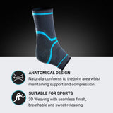 MX Health Premium Elasticated Ankle Support - Medium - Side View