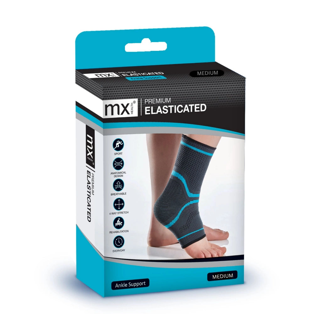 MX Health Premium Elasticated Ankle Support - Extra Large