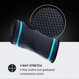 MX Health Premium Elasticated Hand Support - Small - Top-Down View