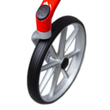 Let's Fly Mobility Rollator Wheelie Walker - Red - Rear View