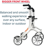 Let's Fly Mobility Rollator Wheelie Walker - Red - Extra Image
