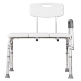 Bath Transfer Bench With Adjustable Height - Front View