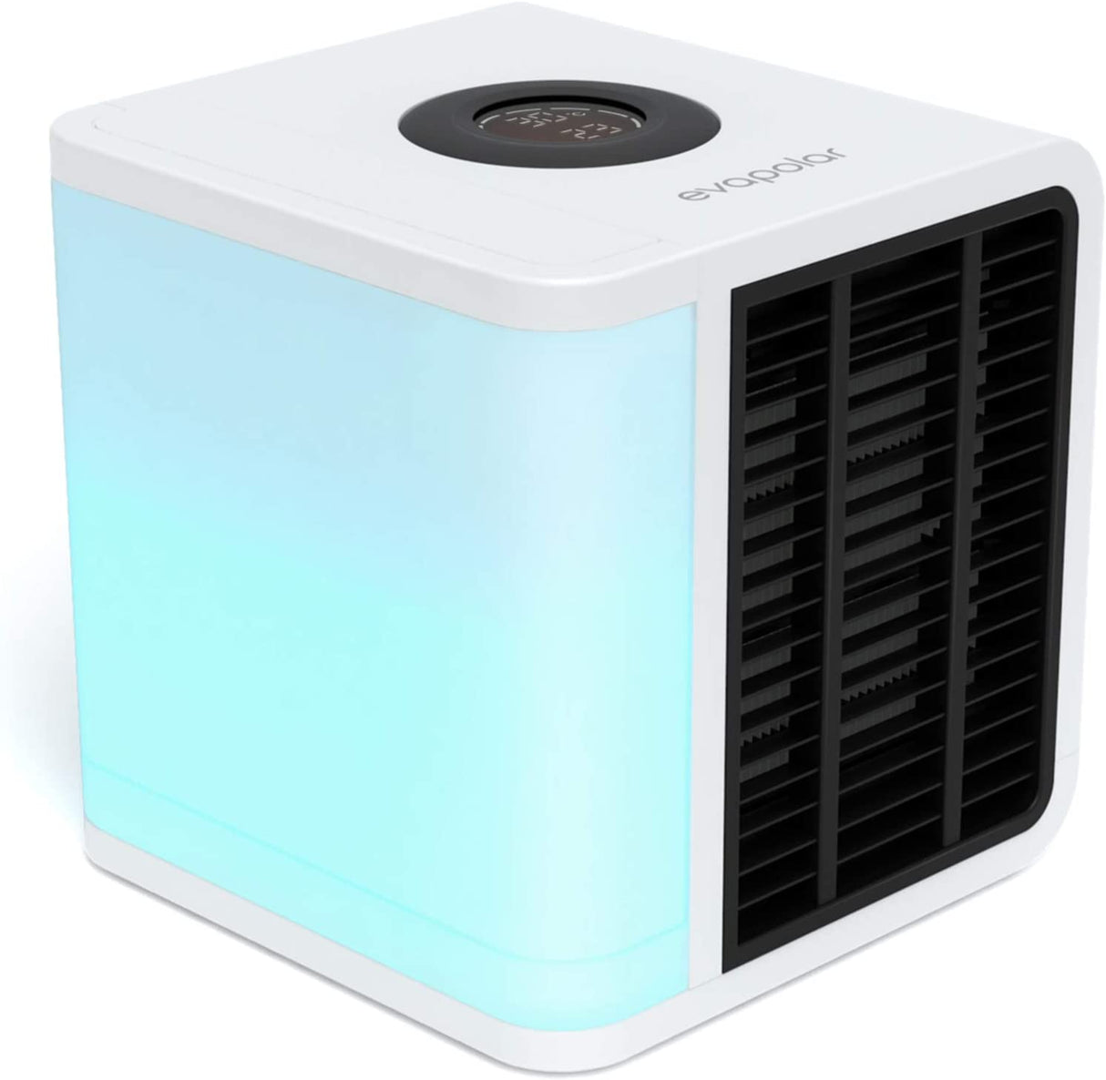 Evapolar evaLIGHT Plus Mini Air Cooler & Humidifier - Portable Desktop Fan with USB & LED Light for Home and Office (White)