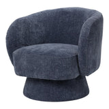 Interior Ave - Celine Swivel Armchair ??Chenille Denim Blue
