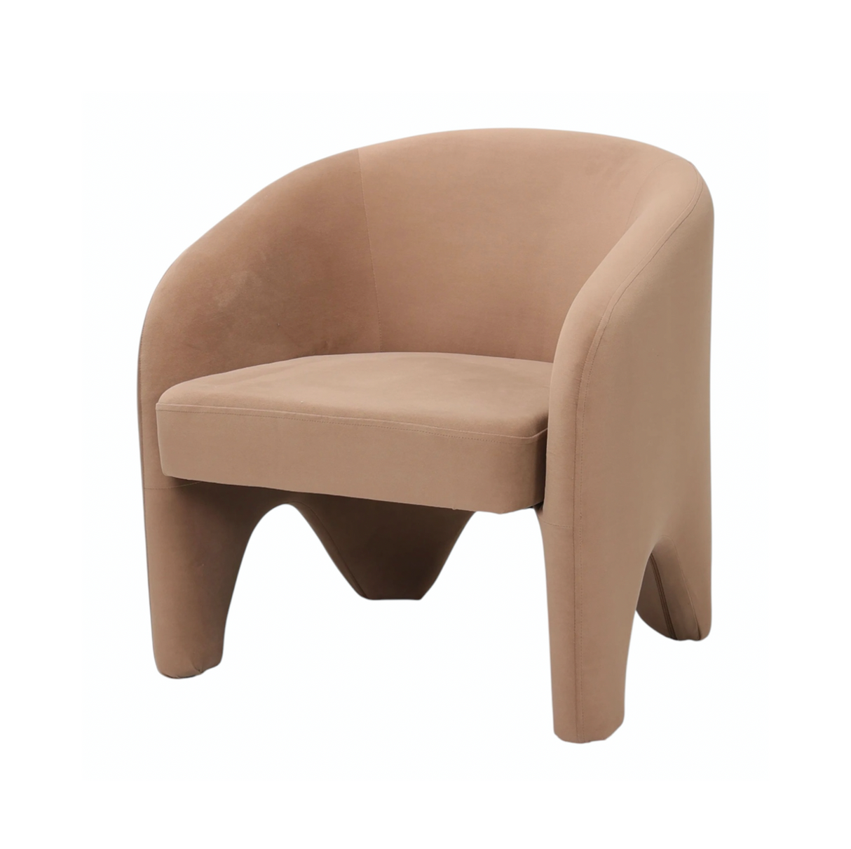 Interior Ave - Nova Sculptural Accent Chair ??Velvet Chocolate
